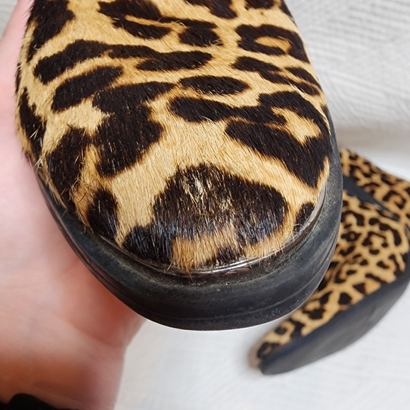 Franco Sarto Bette Leopard Print Leather booties. Size 7.5. - Picture 8 of 16